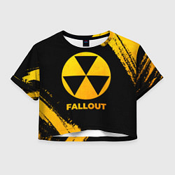 Женский топ Fallout - gold gradient