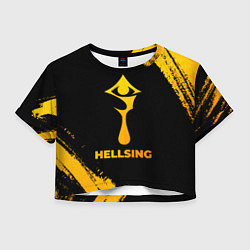 Женский топ Hellsing - gold gradient