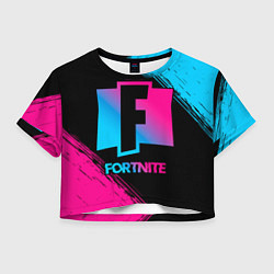 Женский топ Fortnite - neon gradient