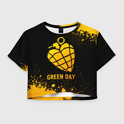 Женский топ Green Day - gold gradient