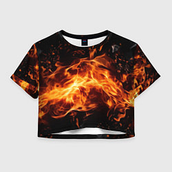 Женский топ Огненная текстура