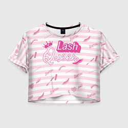 Женский топ Lash queen - pink Barbie pattern