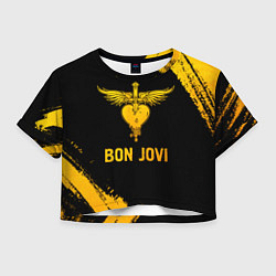 Женский топ Bon Jovi - gold gradient