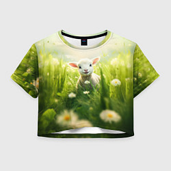 Женский топ Овечка в траве