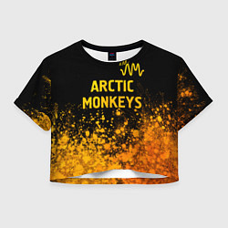 Женский топ Arctic Monkeys - gold gradient: символ сверху