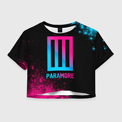 Женский топ Paramore - neon gradient