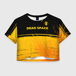 Женский топ Dead Space - gold gradient посередине