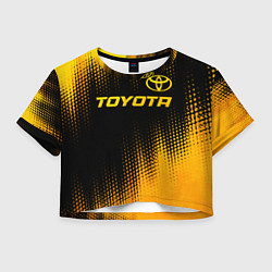 Женский топ Toyota - gold gradient посередине