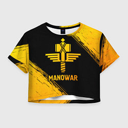 Женский топ Manowar - gold gradient