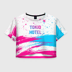 Женский топ Tokio Hotel neon gradient style посередине