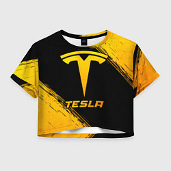 Женский топ Tesla - gold gradient