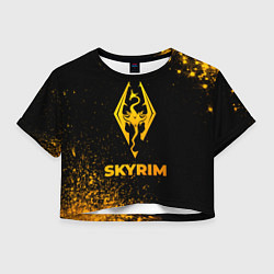 Женский топ Skyrim - gold gradient