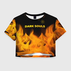 Женский топ Dark Souls - gold gradient посередине