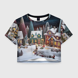 Женский топ Снежное сияние ночи