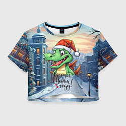 Женский топ Дракошка зеленка