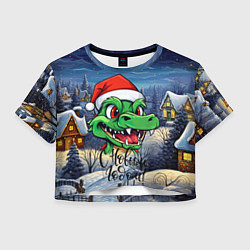 Женский топ Милый зеленый дракончик 2024