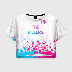 Женский топ The Killers neon gradient style посередине