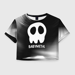 Женский топ Babymetal glitch на темном фоне