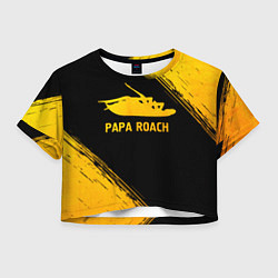 Женский топ Papa Roach - gold gradient