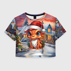 Женский топ Символ нового 2024 года маленький дракон