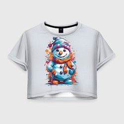 Женский топ Снеговик от нейросети