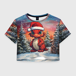 Женский топ Маленький красный дракон