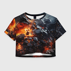 Женский топ Взрыв камней и плит