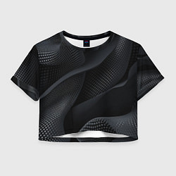 Женский топ Черная геометрическая материя