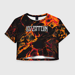 Женский топ Led Zeppelin red lava