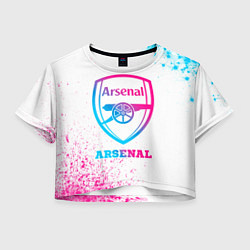 Женский топ Arsenal neon gradient style