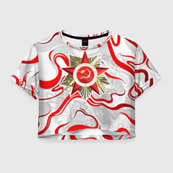 Женский топ Великая отечественная - красные нити