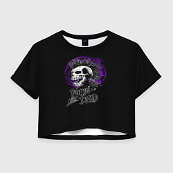 Женский топ Punk skull rock