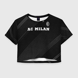 Женский топ AC Milan sport на темном фоне посередине