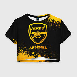 Женский топ Arsenal - gold gradient