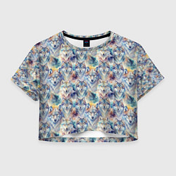 Женский топ Волки паттерн