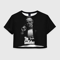 Футболка 3D укороченная женская Don Vito Corleone, цвет: 3D-принт