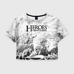 Женский топ Heroes of Might and Magic white graphite