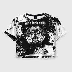 Женский топ Nine Inch Nails рок пес