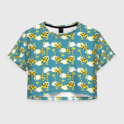 Женский топ Жирафы в облаках