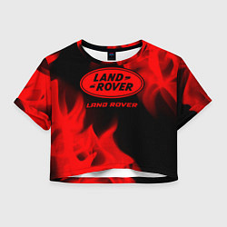 Женский топ Land Rover - red gradient