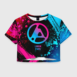 Женский топ Linkin Park 2024 - neon gradient