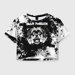 Женский топ Iron Maiden рок пес