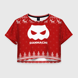 Женский топ Новогодний DanMachi с оленями