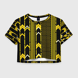 Женский топ Жёлтые обои на чёрном фоне