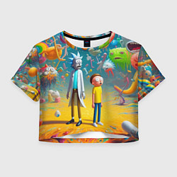 Женский топ Рик и Морти - сюрреалистическая фантазия