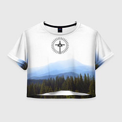 Женский топ 30 Seconds to Mars - лес и горы