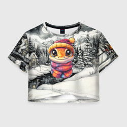 Женский топ Забавная милая змейка 2025