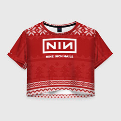Женский топ Новогодний Nine Inch Nails