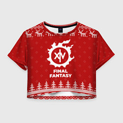 Женский топ Новогодний Final Fantasy с оленями