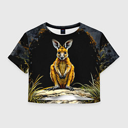 Женский топ Кенгуру на черном